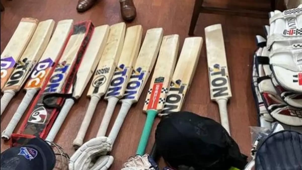 Warner posted a picture of the stolen gear on Instagram.