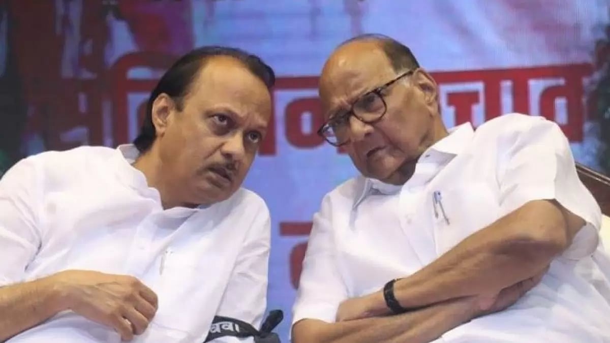 Ajit Pawar and Sharad Pawar