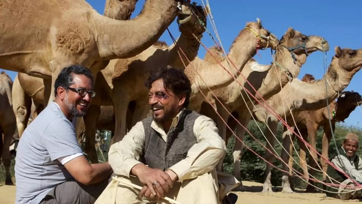 Anup Singh with late Irrfan Khan 