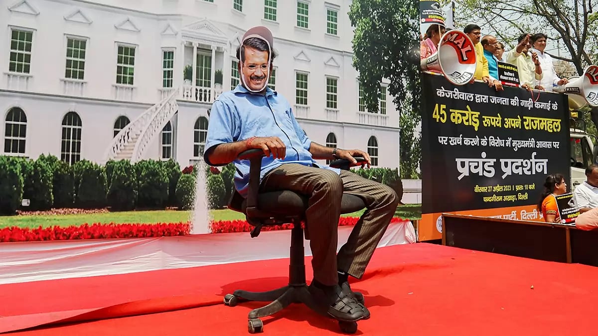 Delhi BJP To Stage 'Indefinite' Dharna Outside Kejriwal's House Over 'Expensive Renovation'
