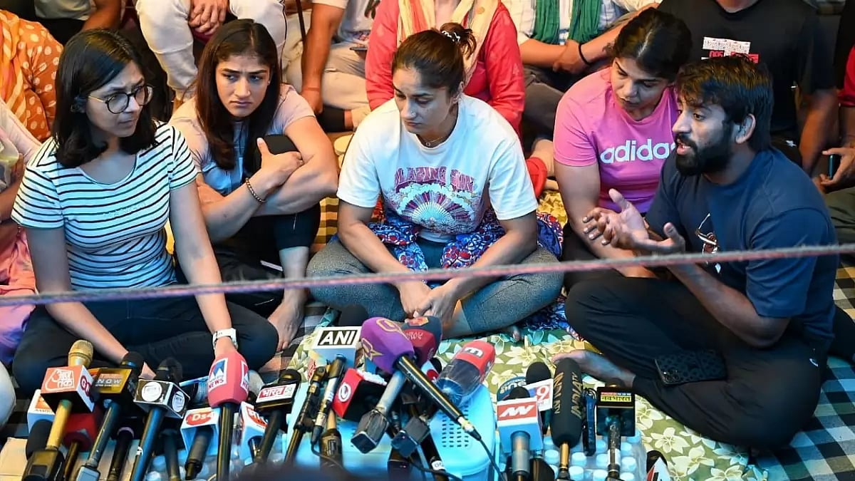 Wrestlers' Protest at Jantar Mantar