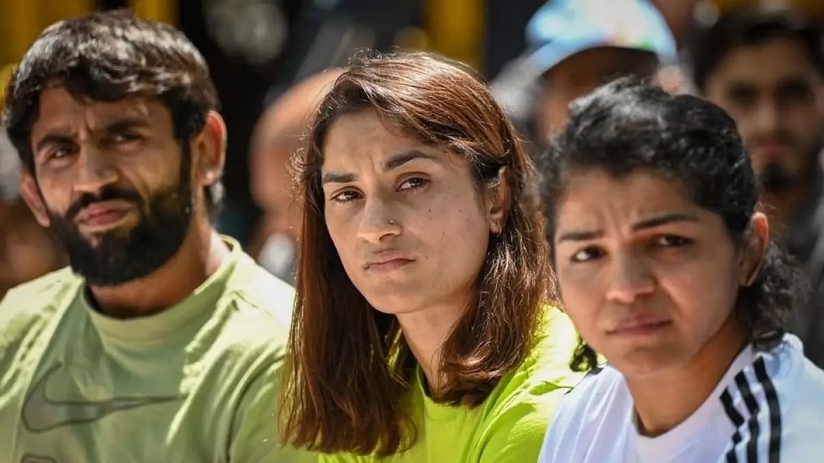 A police official said that few people, including Geeta Phogat, were detained near Jahangirpuri.