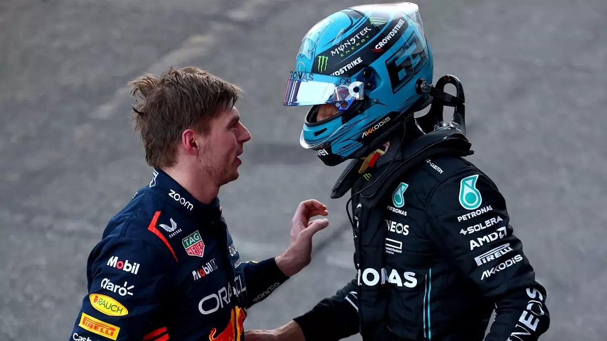 The two verbally sparred following the sprint race last weekend at the Azerbaijan Grand Prix. - null