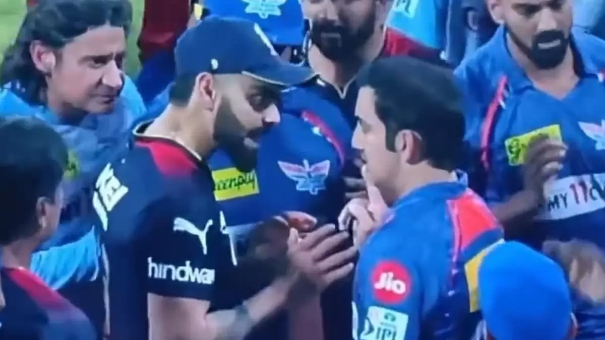 Kohli and Gambhir were both fined 100% of their match fees after the incident.