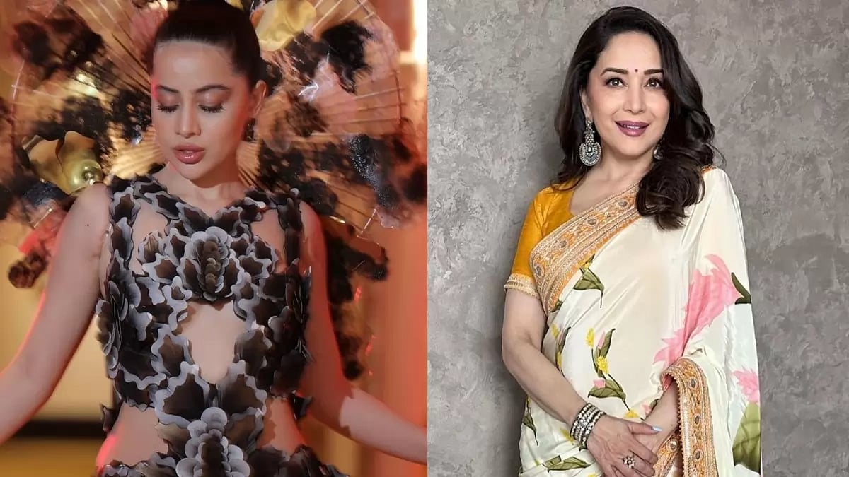 Uorfi Javed and Madhuri Dixit Nene