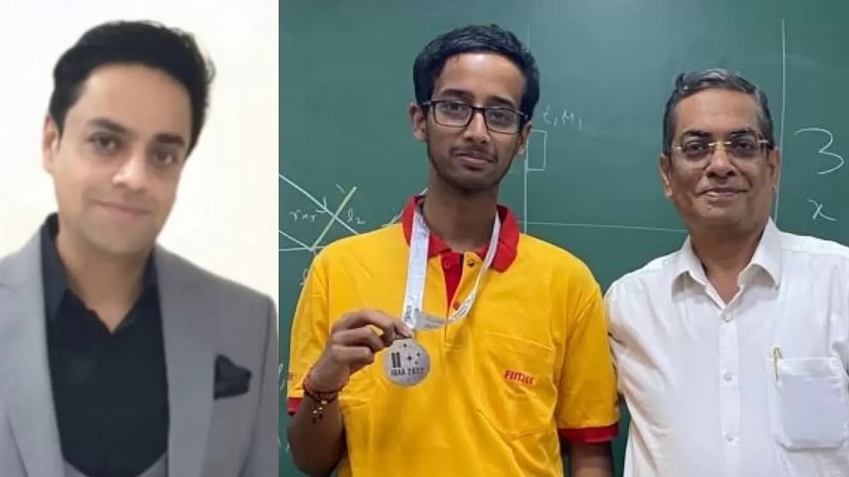 Manish Anand Coo, Malay Kedia With Ashish Gupta Head FIITJEE Gaziabad