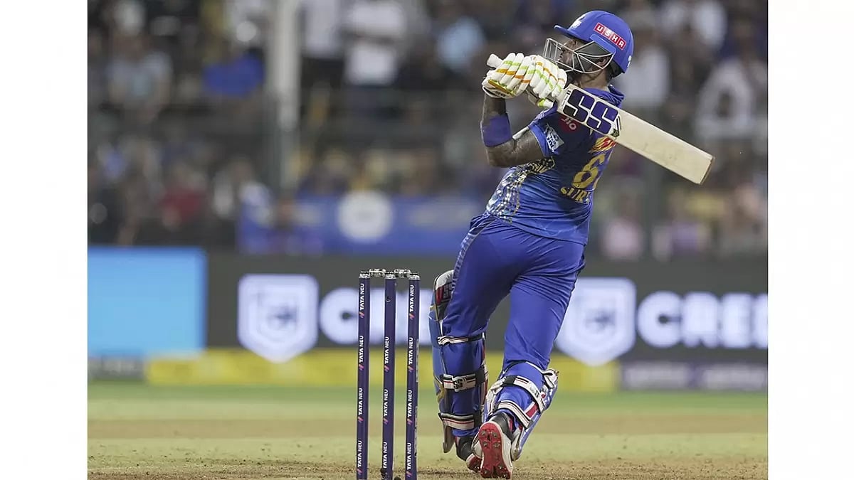 Suryakumar Yadav scored his fourth half-century this IPL season.