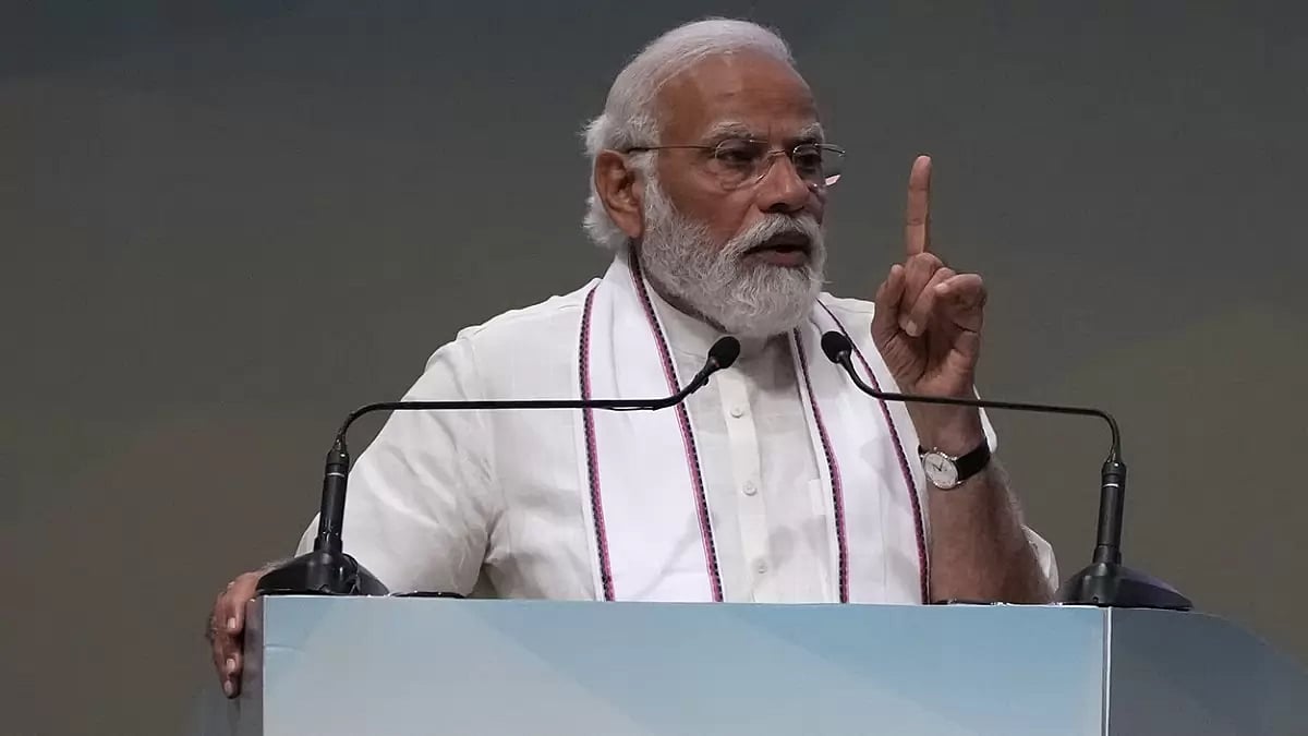 PM Modi in Gandhinagar - null