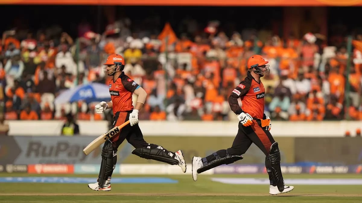 Klaasen, right, and Abdul Samad put on a 58-run partnership for the 6th wicket on Saturday.