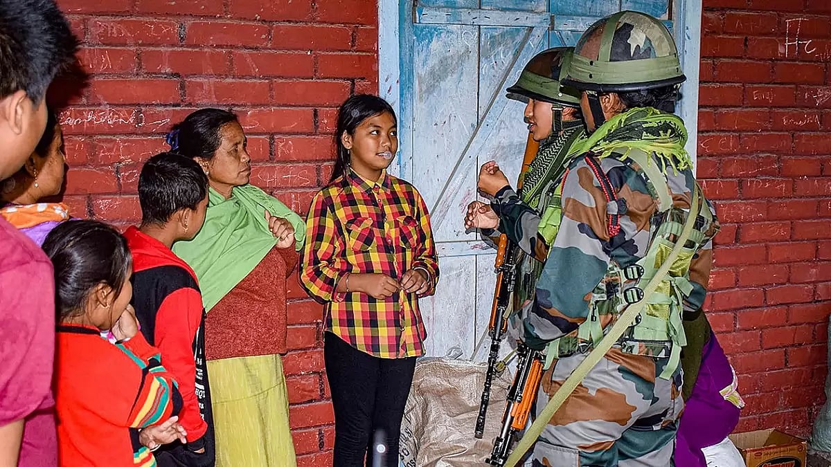 Assam Rifles Area Domination Patrol in Manipur
