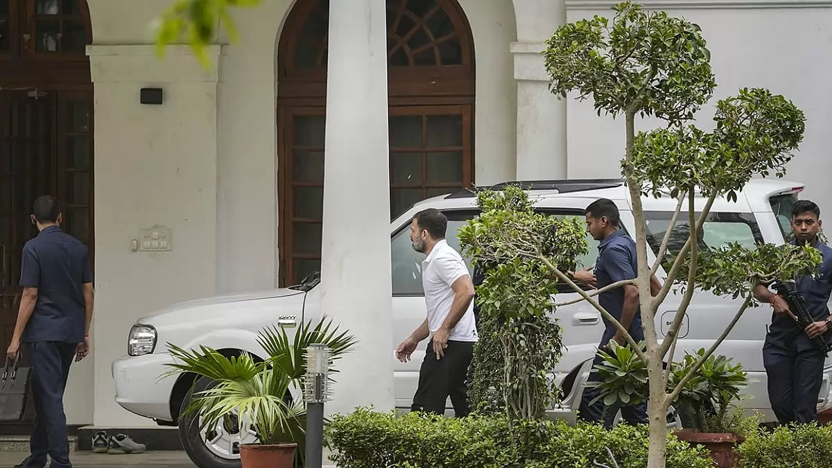 Rahul Gandhi at Kharges residence