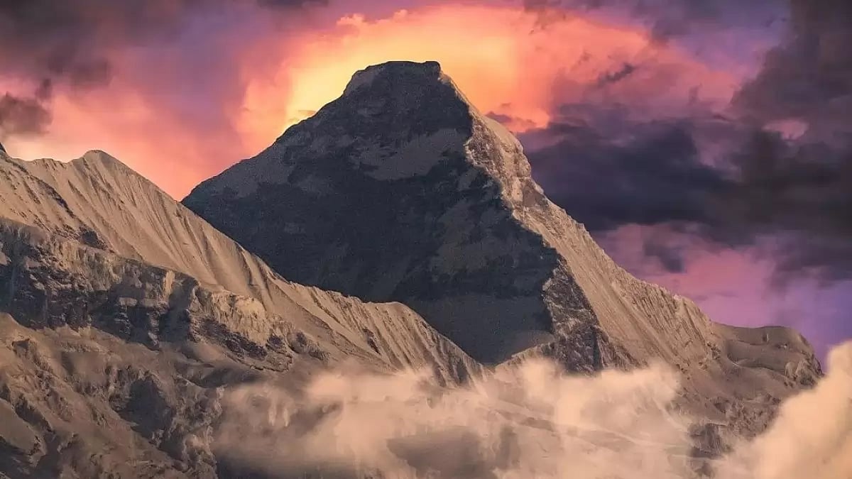 Nanda Devi rises to 7,817 metres, and is the highest peak in the Kumaun Himalayas.