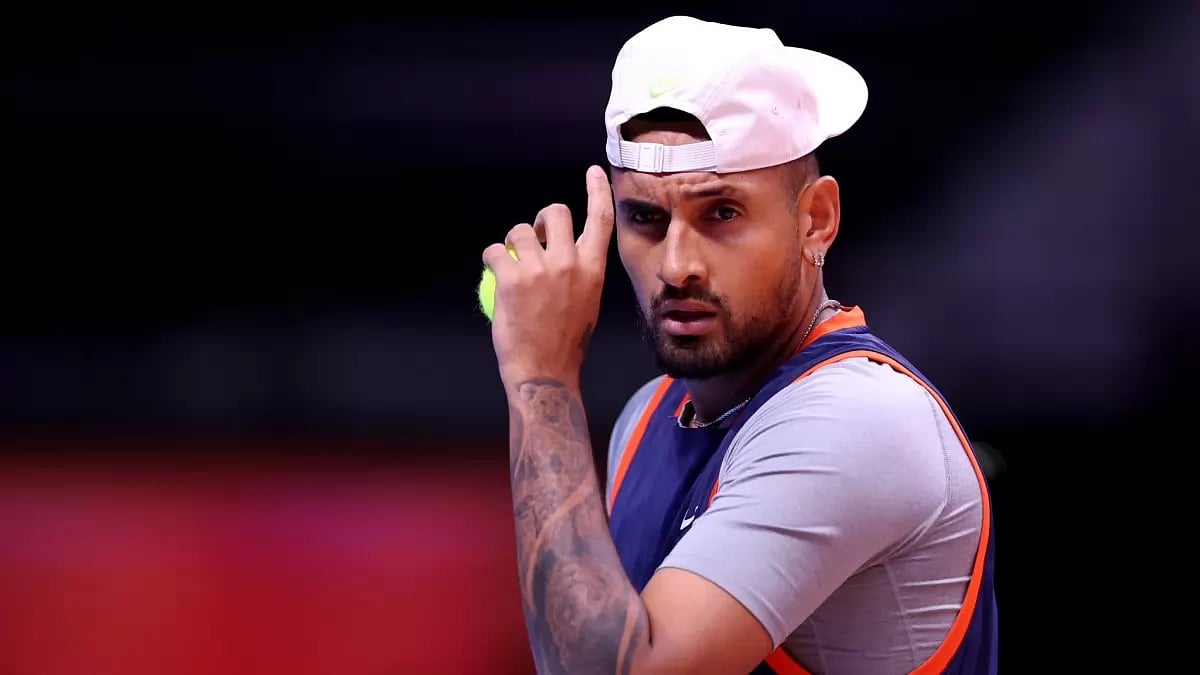 Kyrgios hasn't played a tournament since October last year.