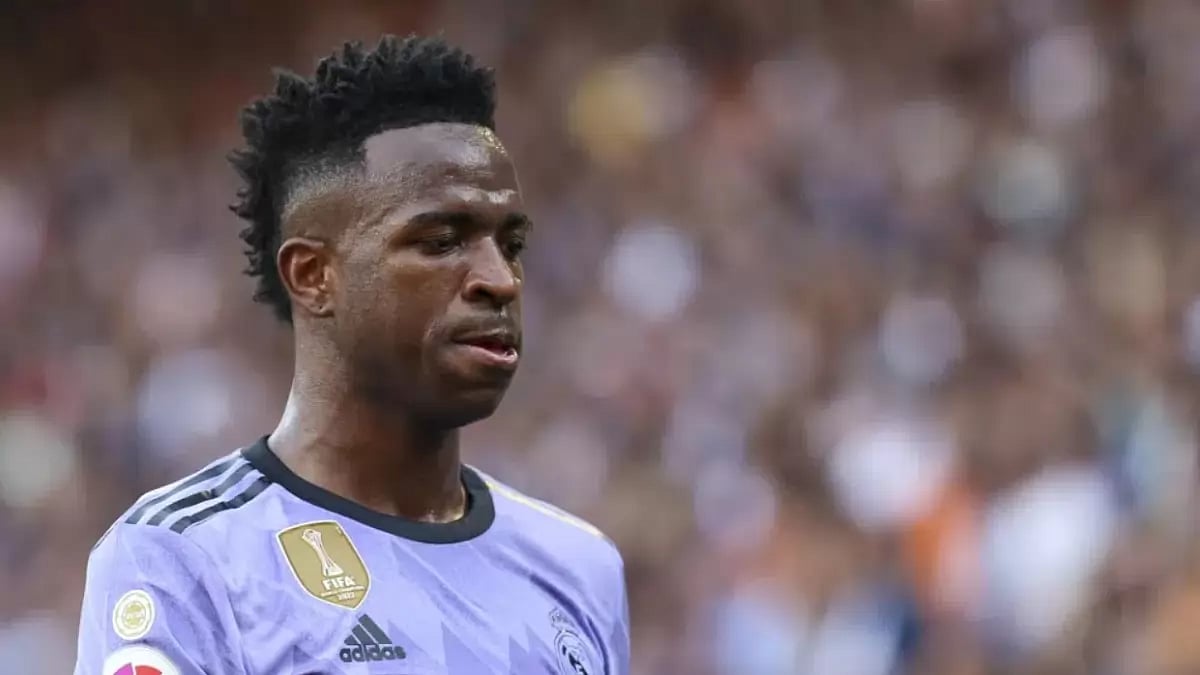 Valencia fans were filmed making monkey chants toward Vinicius.