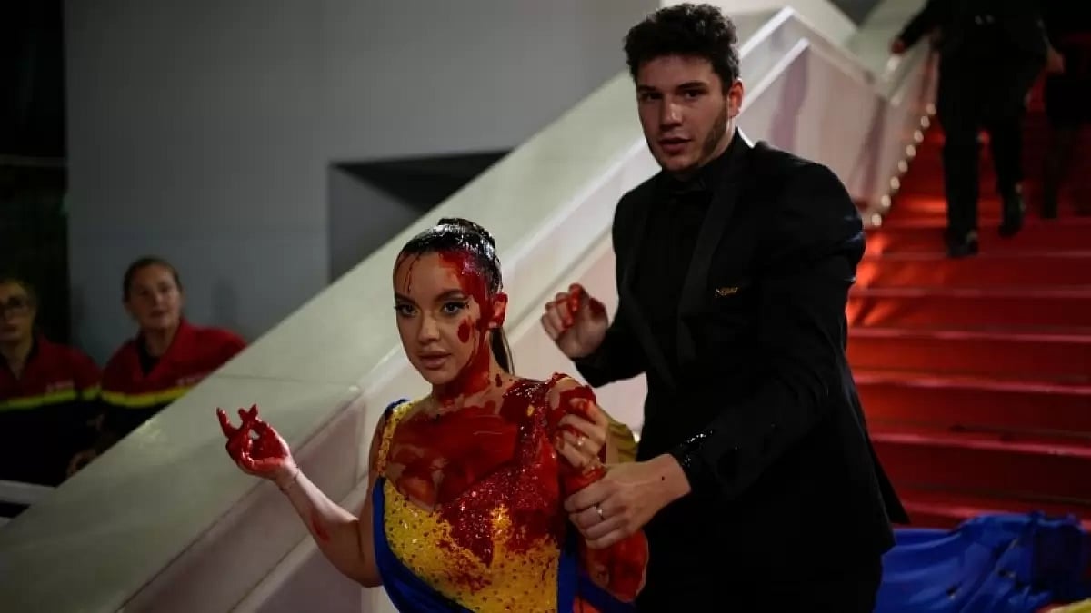 Protest against Russian war at Cannes Film Festival