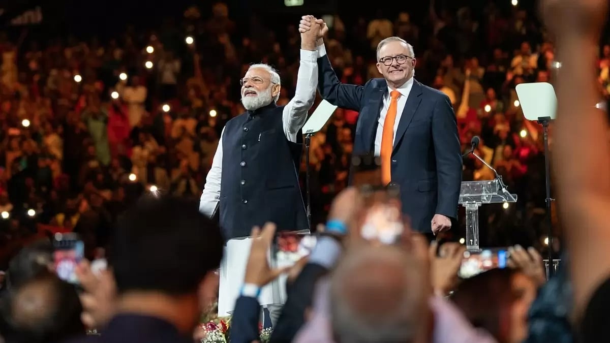 Prime Minister Narendra Modi and Australian PM Anthony Albanese 