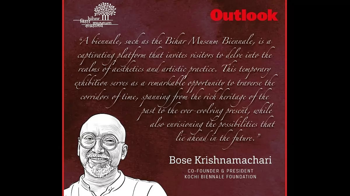 Bose Krishnamachari, a painter and President of the Kochi Biennale Foundation