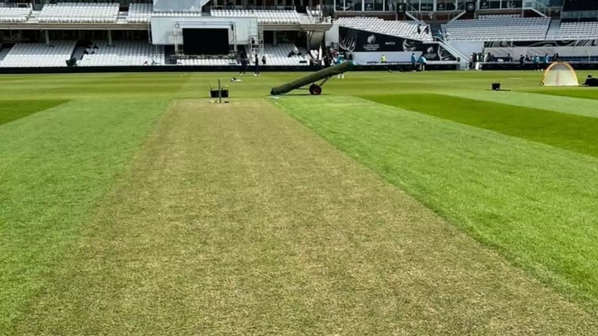The pitch wore a green look but the grass could be trimmed going into day one.