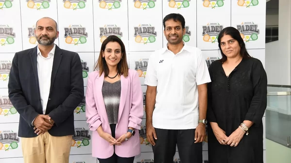 Gopichand, second right, joined hands with Indian Pedal Federation as advisor on Wednesday. - null