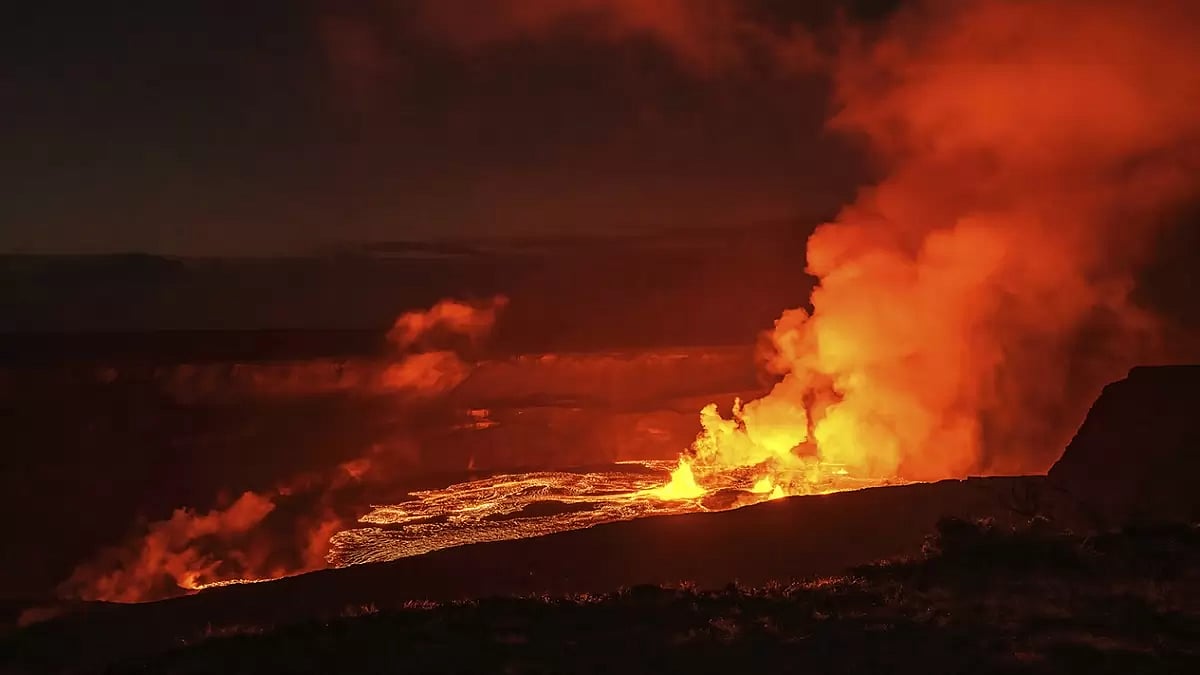 Kilauea volcano in Hawaii