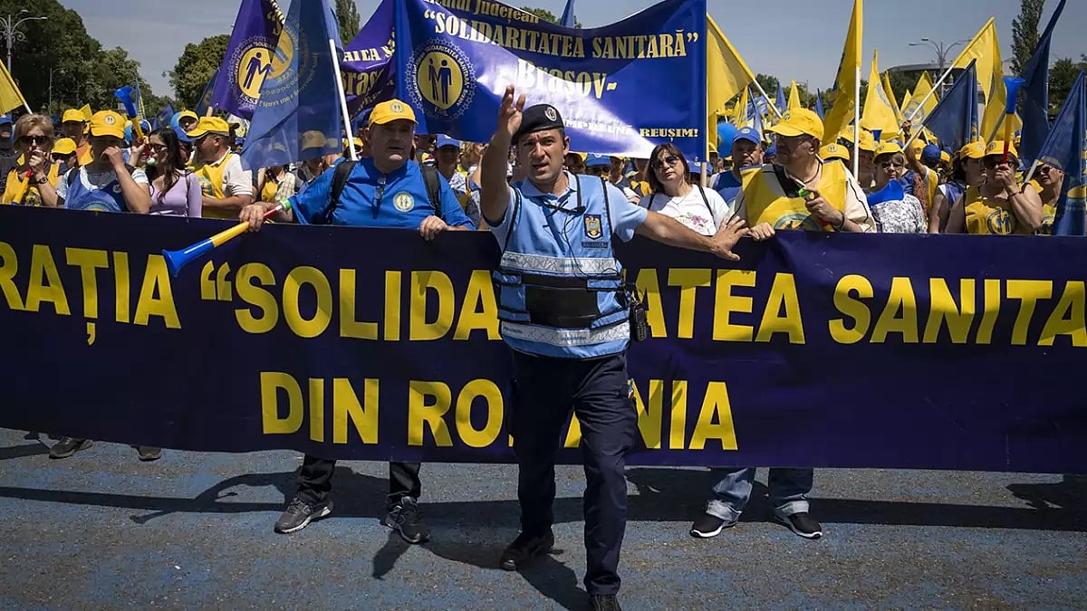 Romania Healthcare Protest