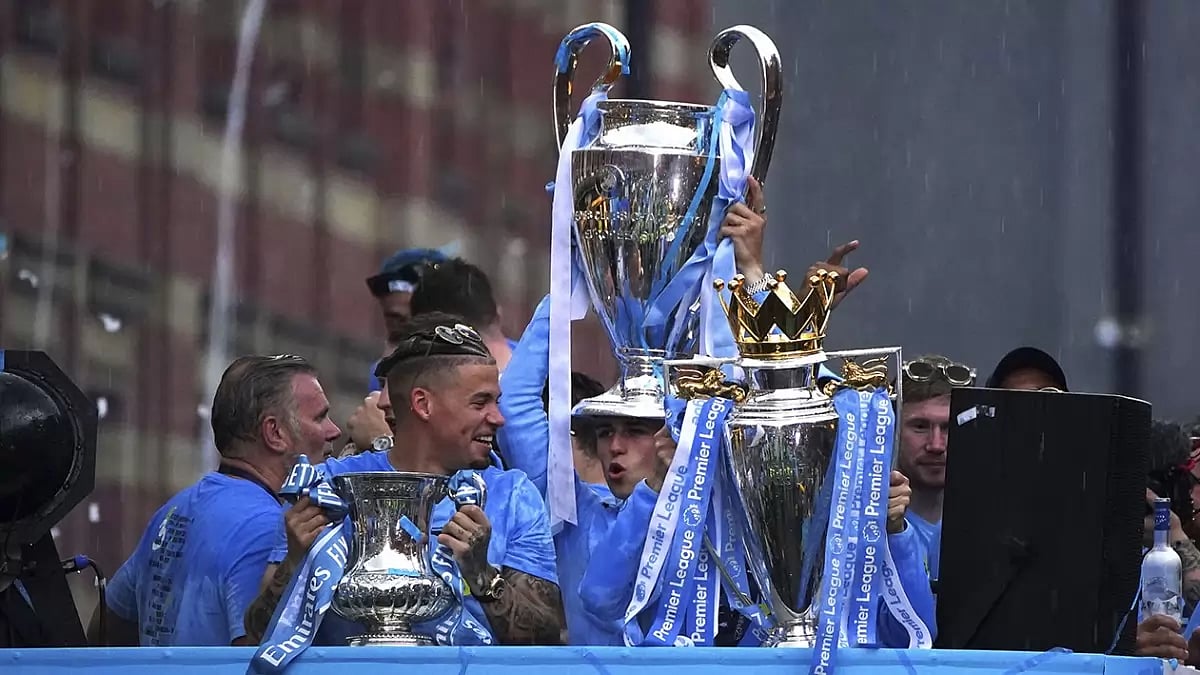 Britain Soccer Champions Parade
