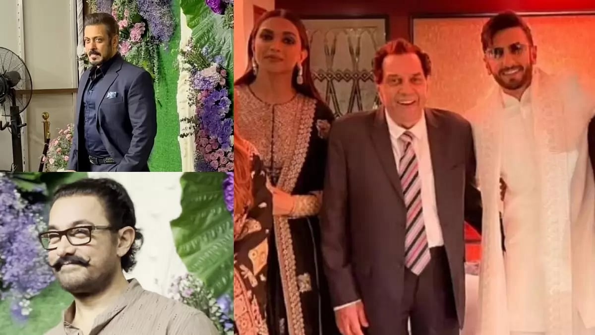 Celebs at Karan Deol's wedding reception