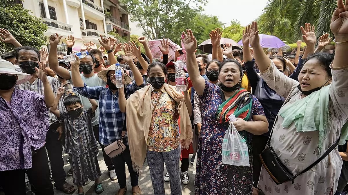 Myanmar Refugee Demand Committee rally