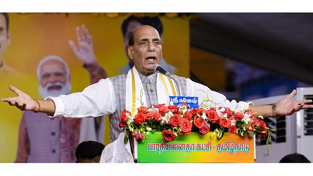 Rajnath Singh in Tamil Nadu