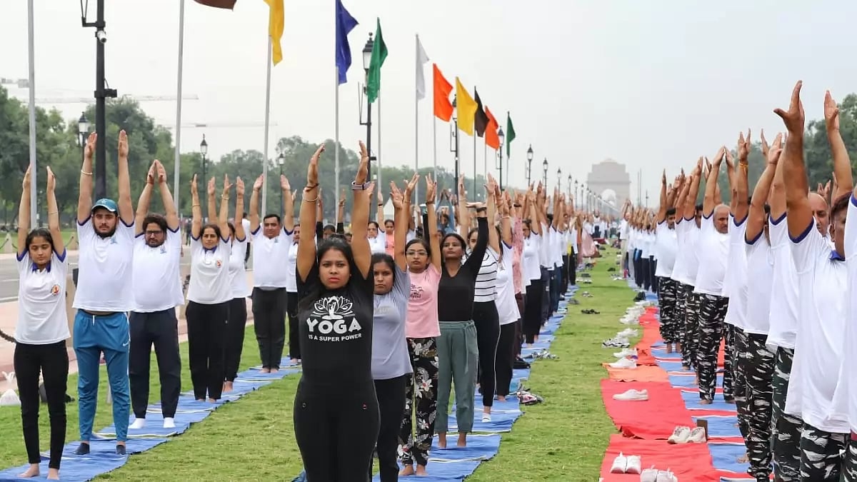 International Yoga Day 2023: Yoga session at Kartavya Path