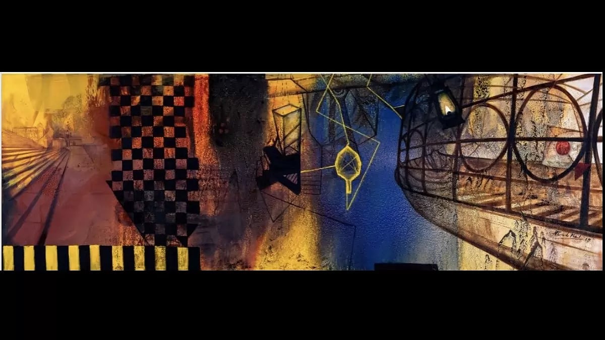 Renowned and acclaimed artist Paresh Maity's work