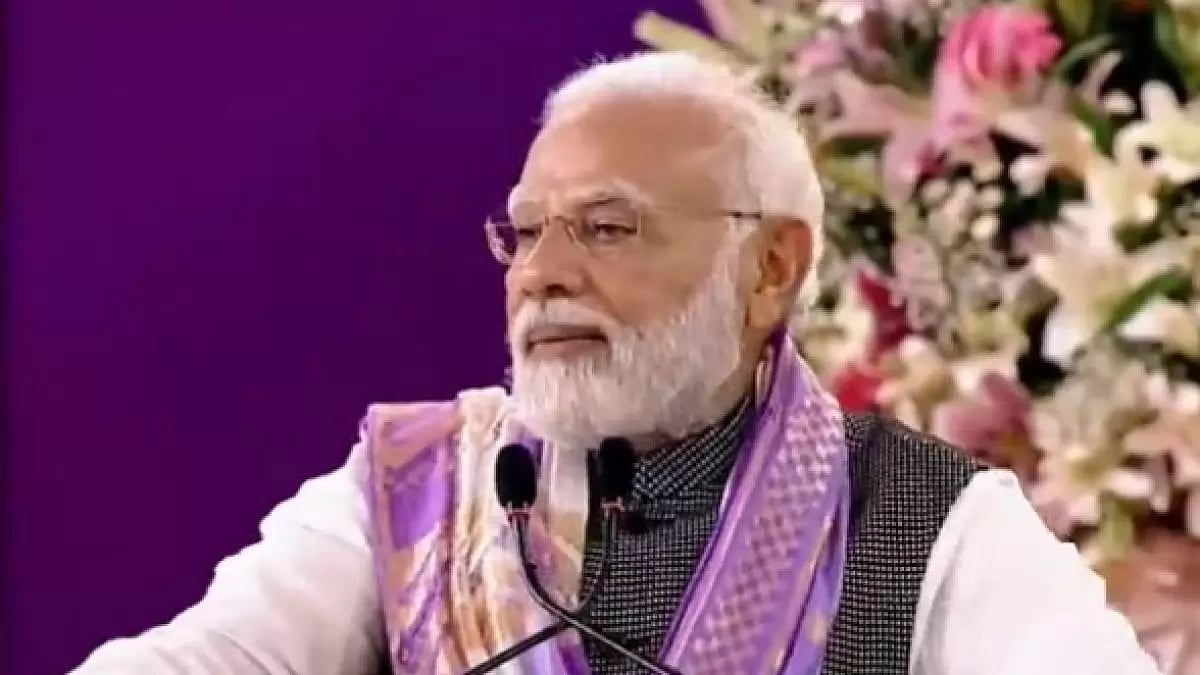 PM Narendra Modi at the Delhi Universitys centenary celebrations on Friday