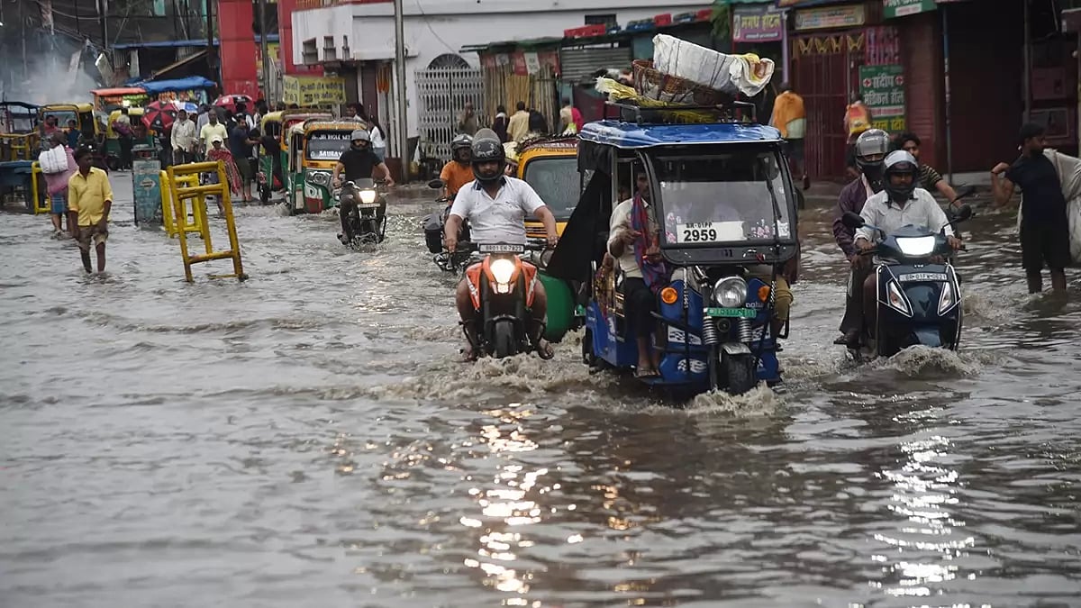 Monsoon rains in Patna