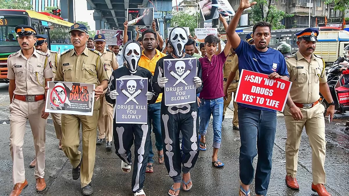 March against usage of drugs