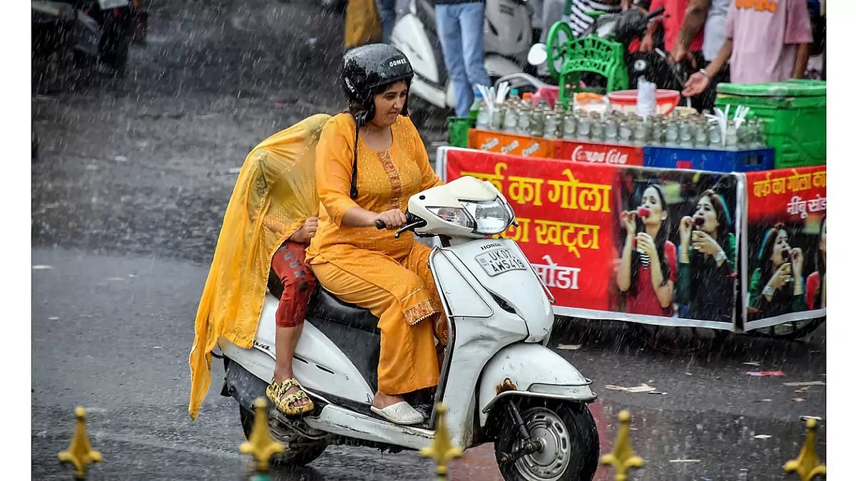 Monsoon rain in Dehradun