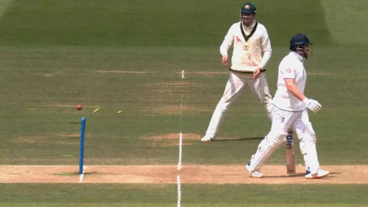 Bairstow immediately left his crease to meet skipper Ben Stokes at the other end.
