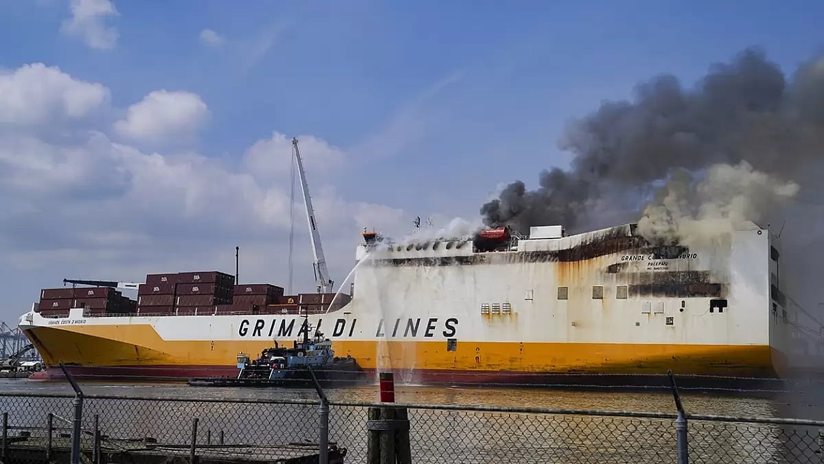 Cargo Ship Fatal Fire