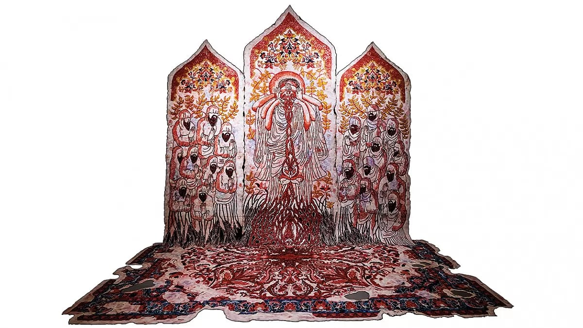 Women and Faith: Artist Piyali Sadhukhan’s ‘Flaming Altar’ is a take on the opposition to allow menstruating women in the Sabarimala temple