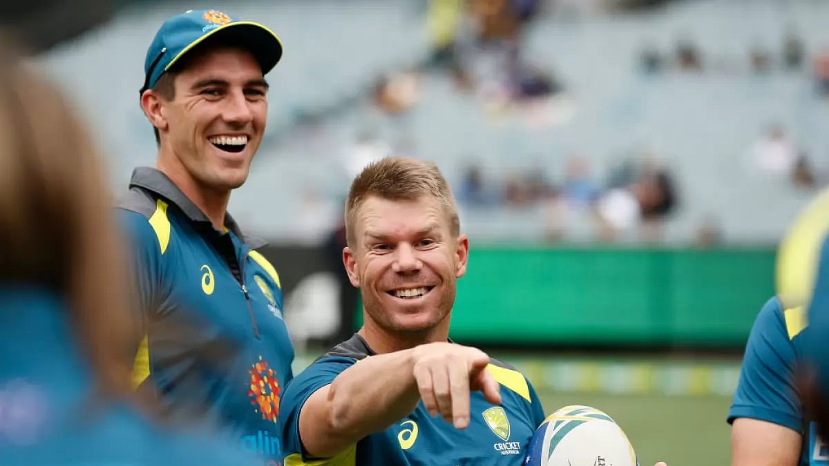 Warner, who is revered by many for his social media antics, posted tagging Pat Cummins on Threads app