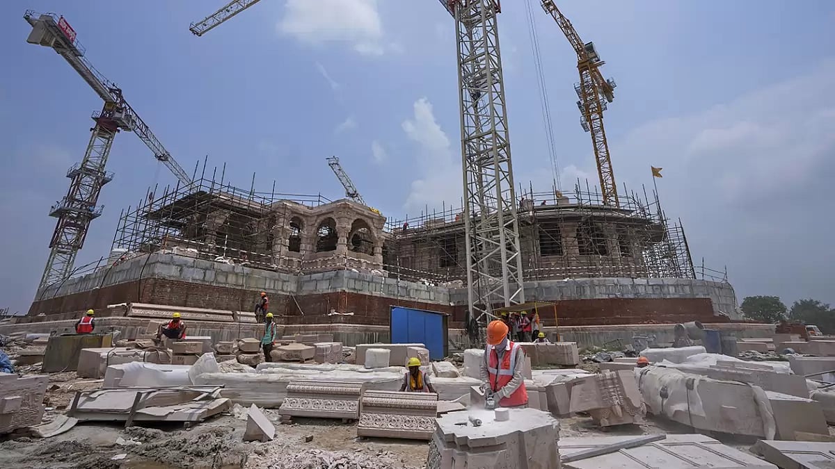 Shri Ram Janmbhoomi construction site