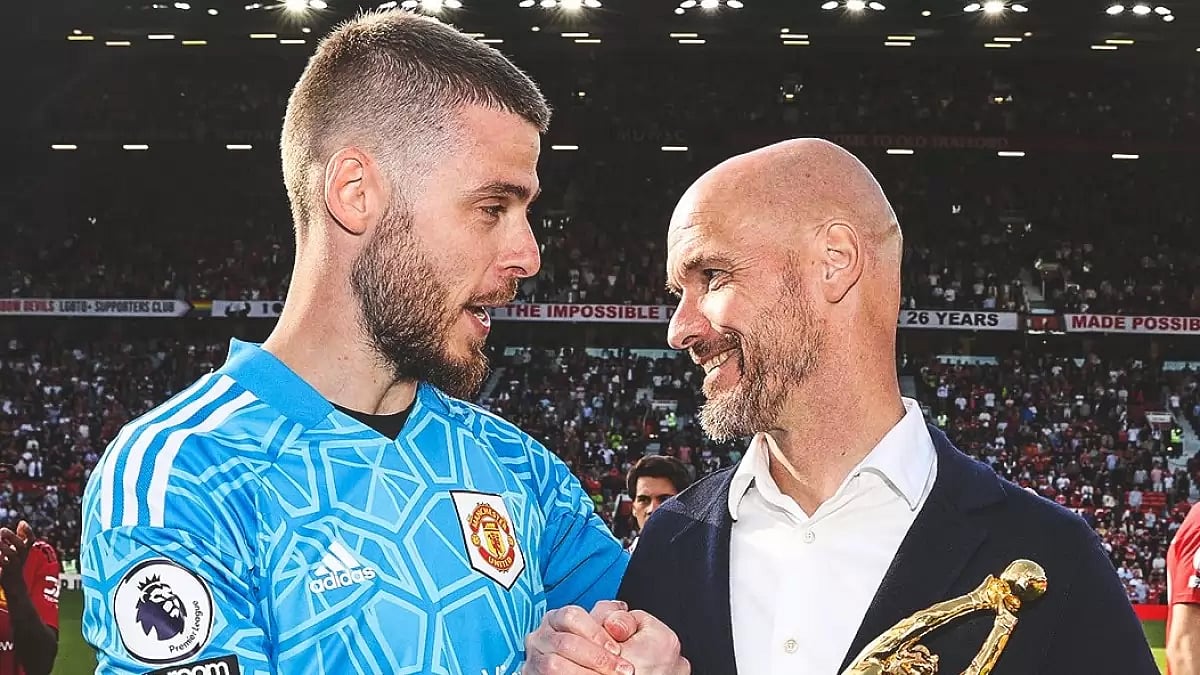 De Gea joined Manchester United in 2011 from Atletico Madrid.