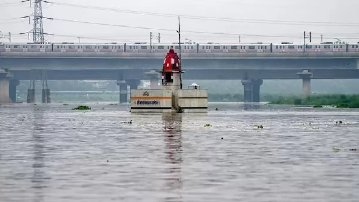 Yamuna river in Delhi
