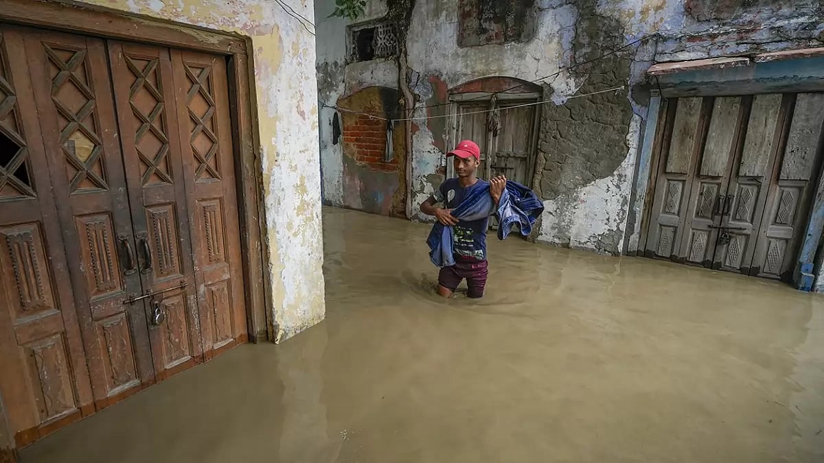 Flooding after monsoon rains