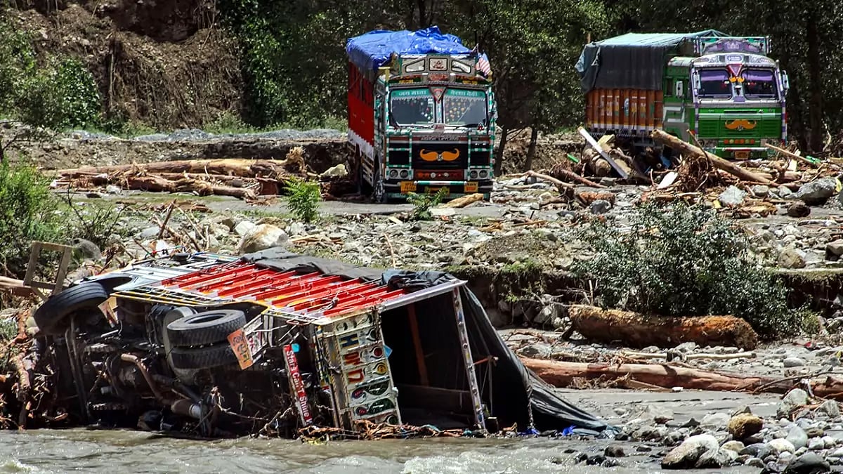Flood afternath in Kullu