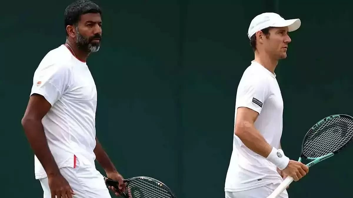 Rohan Bopanna (left) and Matthew Ebden 