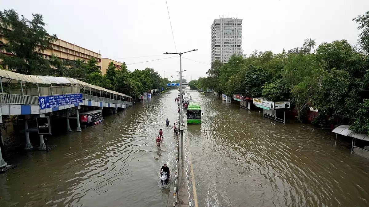 Rise in Yamuna water level after rain