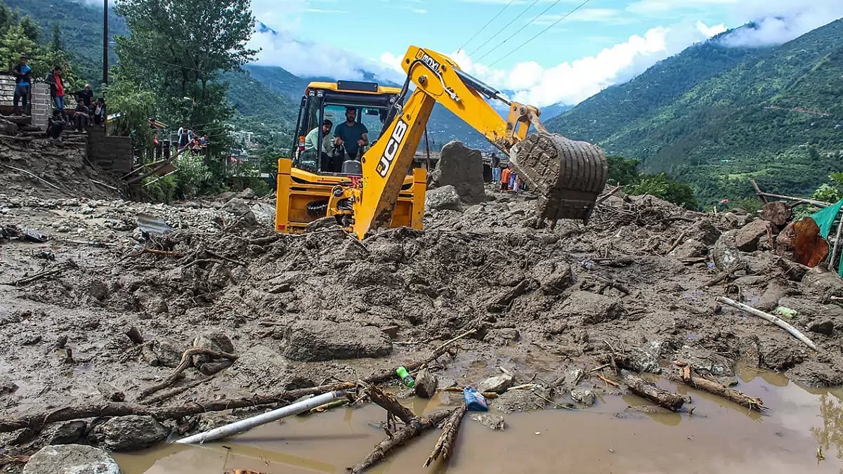 Cloud burst in Kullu