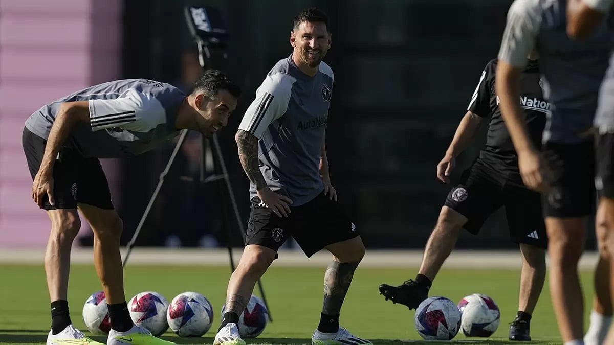 MLS Miami Messi Training Soccer