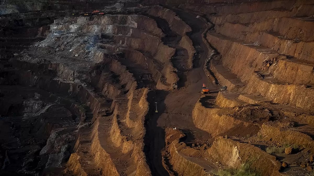 Excavators dig a mine (Representational Image)