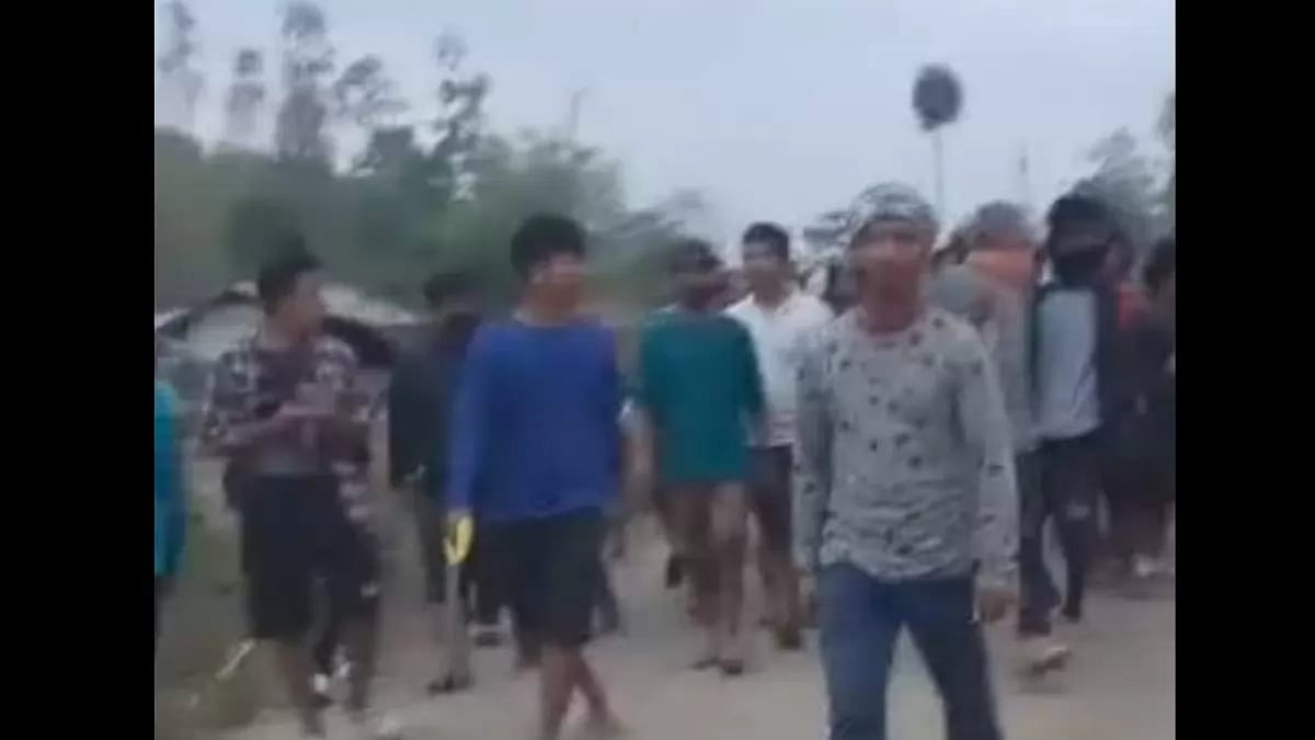 In Manipur, two women were paraded naked by a few men